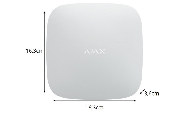 AJAX HUB 2 - 2SIM (2G), Ethernet (100 Devices) up to 5 REX
