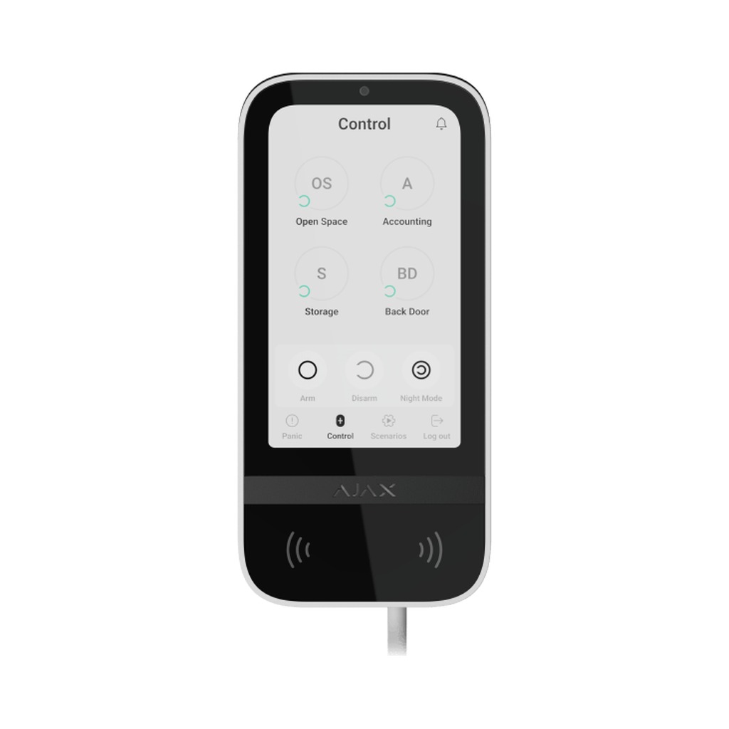 AJAX KEYPAD TOUCHSREEN FIBRA WHITE