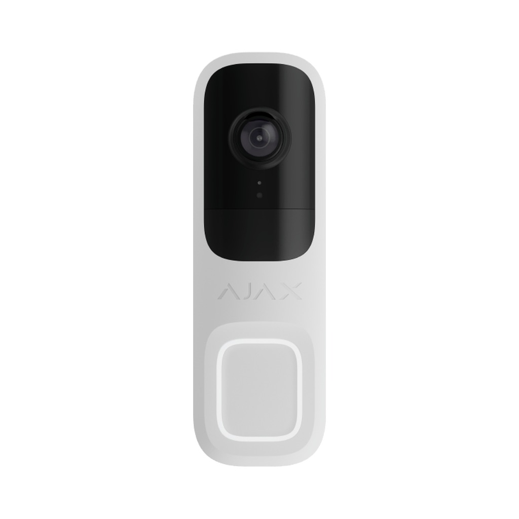 [AJ-DOORBELL-WH] AJAX Video doorbell with built-in AI, PIR sensor (White)