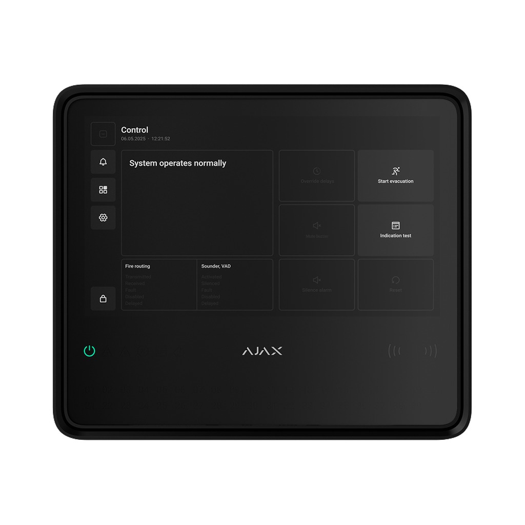 AJAX EN54 FIRE HUB (8EU) ASP BLACK