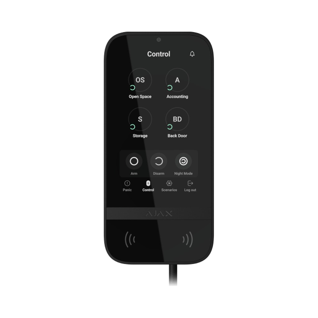 AJAX SUPERIOR KEYPAD TOUCHSCREEN FIBRA BLACK